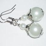Buy 4 - Get 1 Pair Earrings ..glass Pearls Wedding..