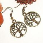 Cute Metal Tree Charm Earrings- Affordable Gift