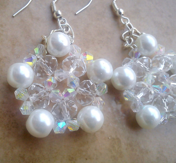 Beadwork Crystal Earrings