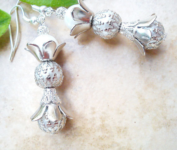 Unique Pearl Dangle Earrings